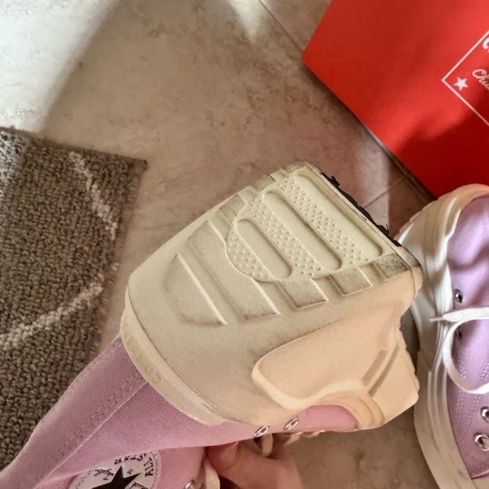 Converse Women's Lilac High-Top Platform Sneakers - Picture 8 of 12